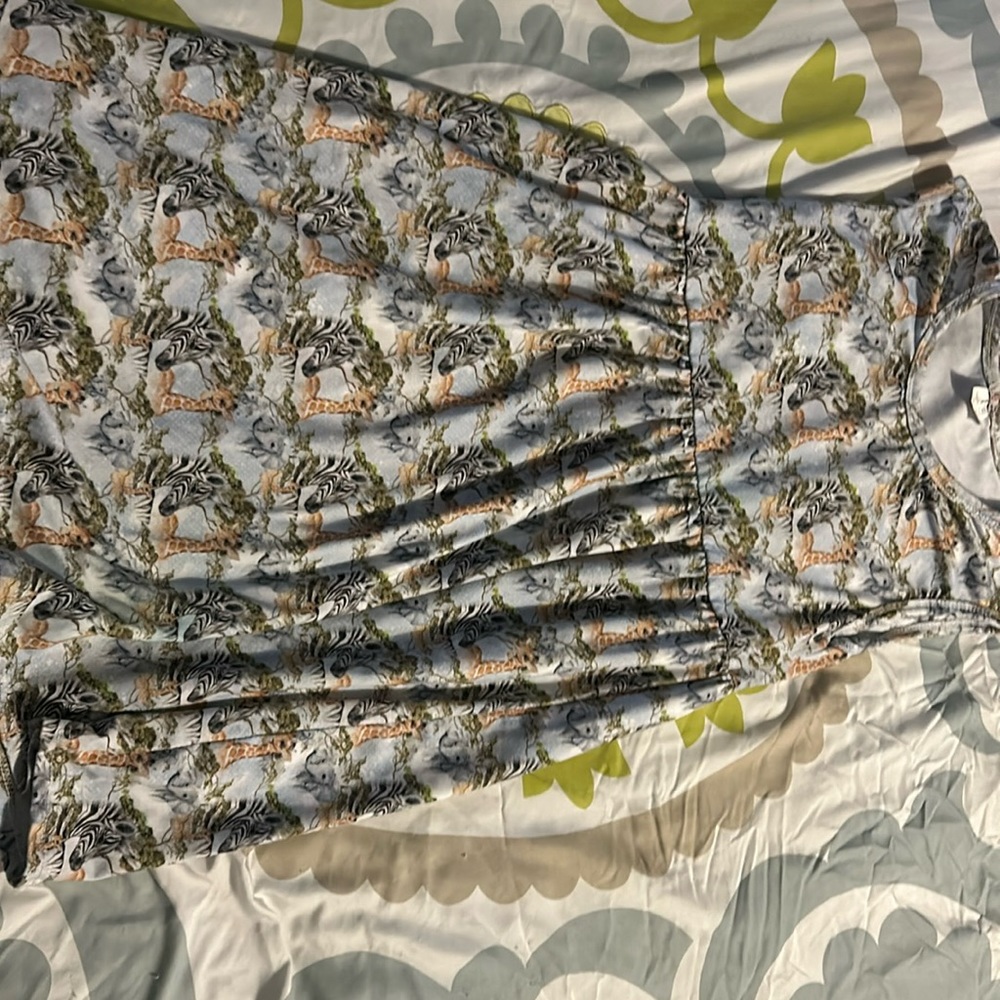 Animal safari boutique dress
